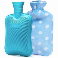 Premium Classic Rubber Hot or Cold Water Bottle with Soft Fleece Cover