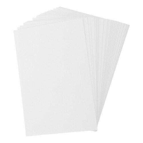 Invitații DIY din carton alb, 25 buc.