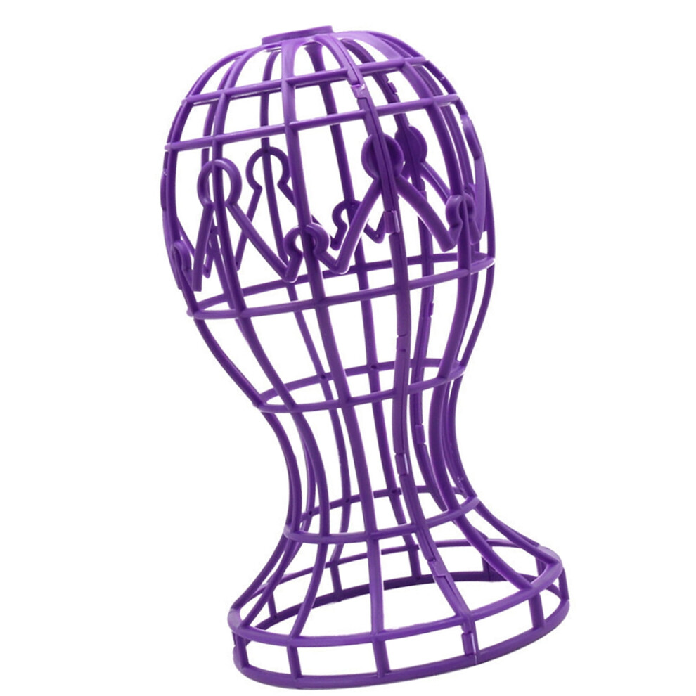 Wig Stand Head-Shaped Plastic Display Holder 1pc