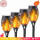 4er-Pack Solar-Fackeln mit flackernder Flamme 1