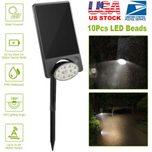 Solcellsvägglampa med rörelse- och ljudsensor, 88 LED