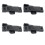 4Pieces Multipurpose Window Sash Lock Black Mounting Hole Centers Replacement With Screws for Sliding Window Use 7