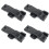 4Pieces Multipurpose Window Sash Lock Black Mounting Hole Centers Replacement With Screws for Sliding Window Use 8