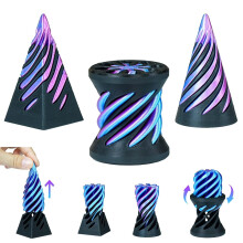 Nemožná kuželová socha Fidget bílá 3 ks