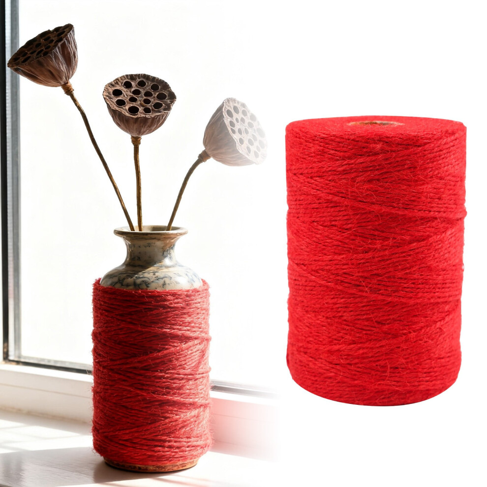 Natural Jute Twine 2Mm X 200M Red 9499224404106
