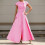 Long Skirt Suit with Round Neck and Irregular Buttons 1