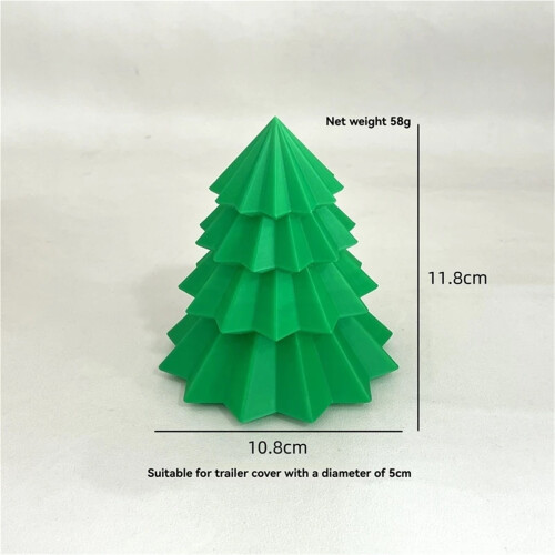 Capa para bola de engate de árvore de Natal e chapéu (1 peça)