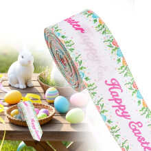 Osterhasenband mit Drahtkante, 5 Yards