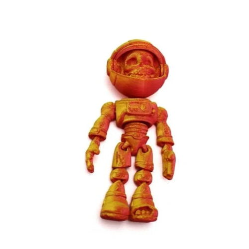 3D-geprint skelet astronaut figuurtje (1 stuk)