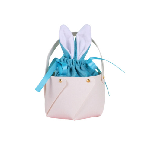 Easter Bunny Ear PU Leather Gift Bag 10x8cm