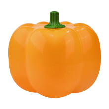 Pumpkin Snack Holder with Lid, Double-Layer 3-Compartment Bowl for Candy, Fruit & Nuts – Holiday Party & Gift