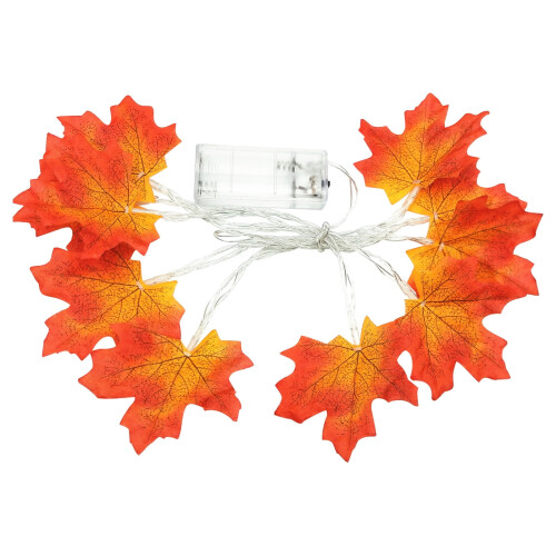 Esdoornblad LED-lichtslinger – 20 lampjes, 3 meter,