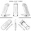 Lampe de lecture pliable avec pince à livres USB 5