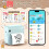 Mini thermische stickerprinter met 1 rol papier 7