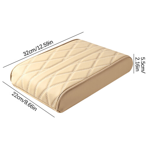 Universal Memory Foam Car Armrest Pad with Elastic Strap for Comfort and Elbow Support 2