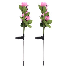 Solar RoseLamp Simulation Flower Ground Insertion Lights Garden Decoration Lawn Lights Outdoor Garden Waterproof Light,B