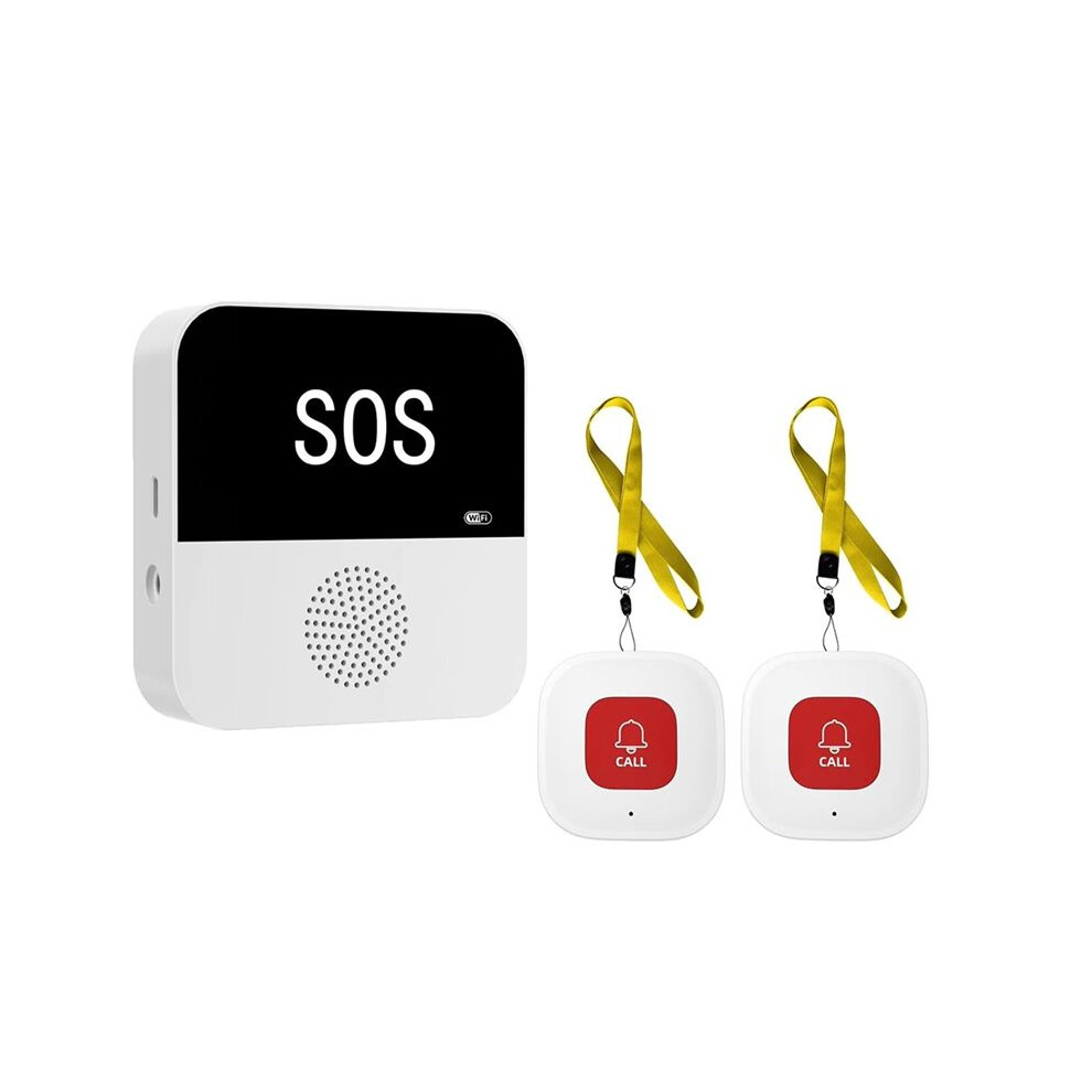 Wireless WiFi Elderly Caregiver Pager SOS Call Button Emergency SOS Medical Alert System for Seniors Patients Elderly