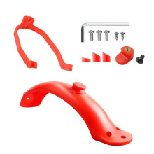 Juego de Guardabarros Trasero Compatible con para el Kit de Repuesto de Soporte de Guardabarros para Patinete Eléctrico para M365/Pro,