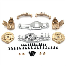 RC Auto Vooras Behuizing Messing voor Cup C Stoel Deur As Afdekking Kit voor MJX 1/12 H12Y H12Y+ RC Auto Accessoires Zilver
