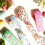 Easter burlap ribbon with rabbit and carrots pattern 1 pc 8