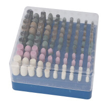 100 pièces de bruts de polissage rotatifs, embouts abrasifs en poudre, tige de 3,0 mm
