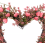 Artificial Heart-Shaped Valentine's Wreath - 18" Pink 3