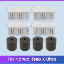 For  Freo X Ultra Vacuum Parts Ag+ Sterilization Silver Ion Module Water Tank Foam Filter Replacement Parts 8PCS