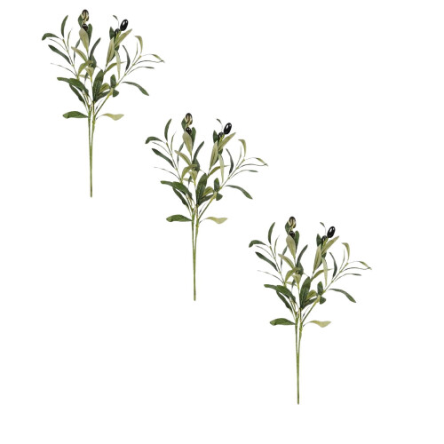 Artificial Olive Branch with Fruit – Single Stem 1