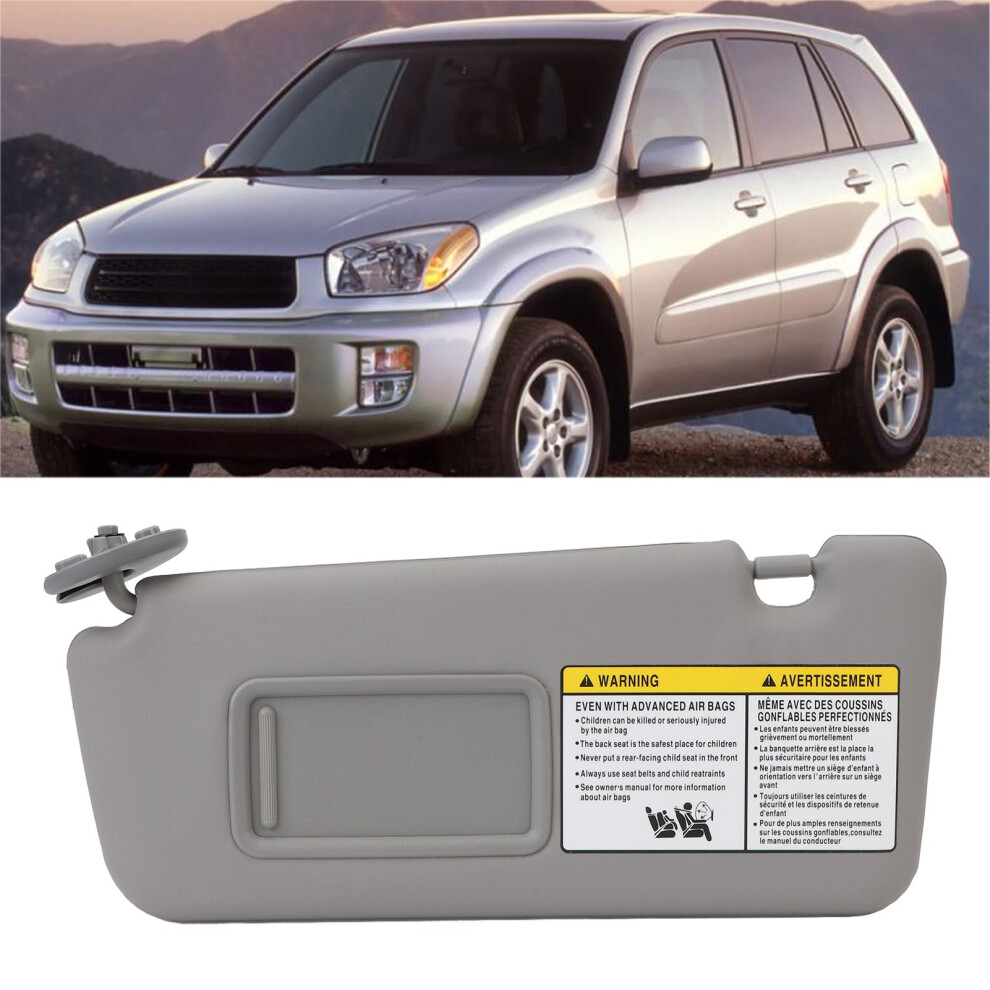 Left Driver Side Sun Visor Shade For Rav4 2004-2005 Gray 8231386299005