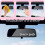 Christian Rear View Mirror Sticker Pink White 2pcs 6