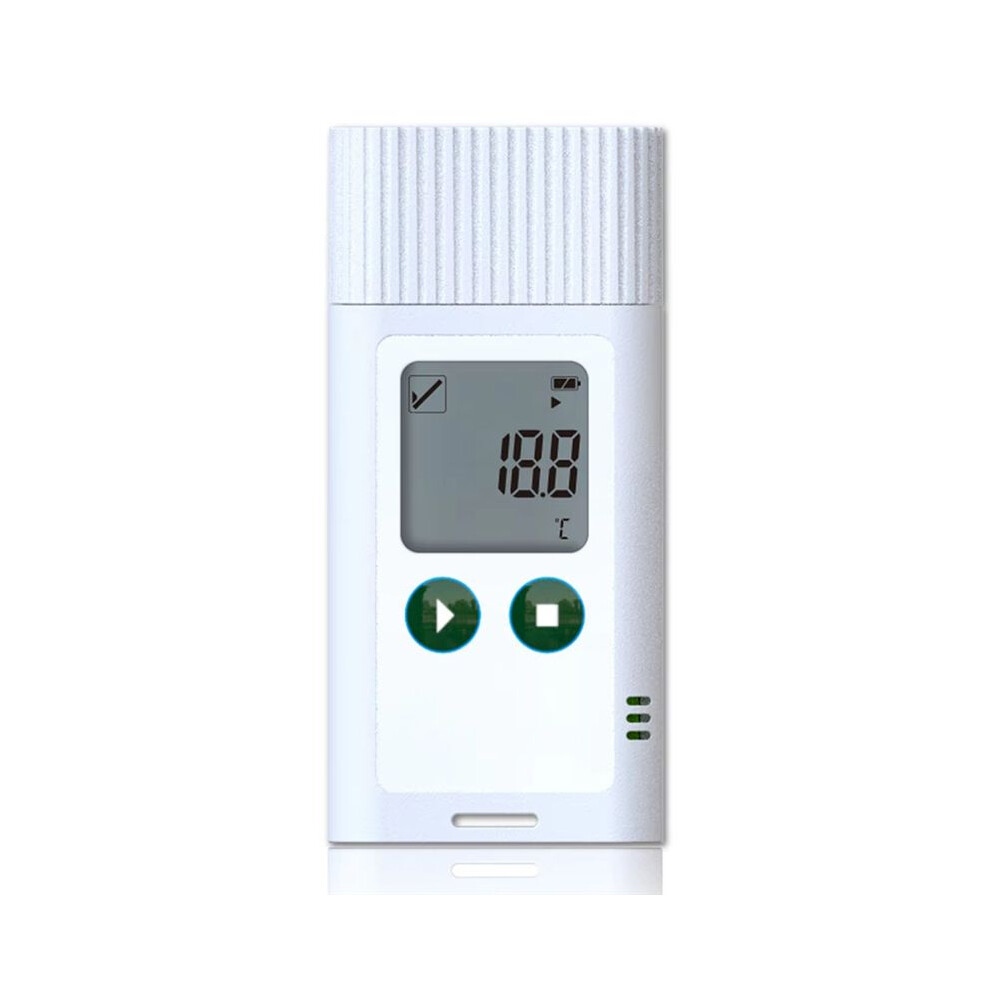 White Usb Temperature Recorder Fruit Cold Storage Cold Chain Transportation Temperature Logger Large Capacity Data Storage