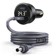 For Starlink 100w 2-in-1 Car Charger with 3Meter Type-C to Cable LED Screen Insert the Cigarette Lighter Hole