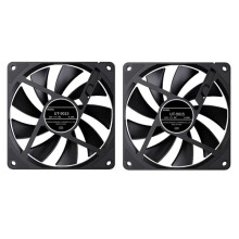 2pcs Computer Case Fan 92mm 4-Pin PWM High Airflow Ultra-Thin Cooling Fan 1000-2700 RPM Cascadable FDB Bearing Fan