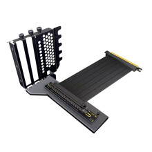 Industriële PCIE3.0 X16 Riser-Kabelverlenging Grafische Kaarthouder Verticale Aluminiumlegering Videokaartbeugel