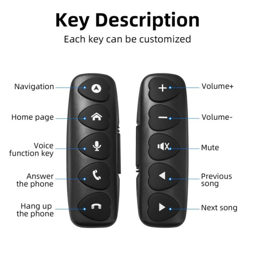 Universal Bluetooth10 Keys Multi-Function Wireless Steering Wheel Remote Control Android for Car Radio DVD Multimedia 2