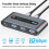 10Gbps USB 3.2  USB C ,4 Port USB Switcher for PC Laptop Share Keyboard Mouse Supports USB C Input 2