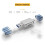 Memory Card & TF  Card to USB C & USB 2.0 Card Reader Adapter Plug & 6