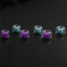 In-Ear Siliconen Vervangbare Oordopjes 3 Paar Zacht en Comfortabel voor S-Formaat Bedrade Hoofdtelefoonaccessoires Paars