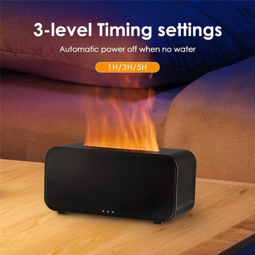 7 Colorful Humidifier Flame Aromatherapy Oil Diffusers for Home 120ml Humidifier Desktop Atmosphere Night Light White 2