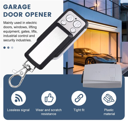 Garage Door Receiver 2CH 433MHz Remote Controller for Door Gate Fixed Learning Rolling Code Universal 2