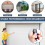 Garage Door Receiver 2CH 433MHz Remote Controller for Door Gate Fixed Learning Rolling Code Universal 4