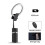 10 Inch  Portable LED Ring Fill Light Tripod Desktop Adjustable Remote Control Lamp for Live Streaming Black 3