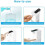 Automatic Soap Dispenser 400ml Touchless Foaming Soap Dispenser USB Rechargeable Adjustable Foam Soap Dispenser 3
