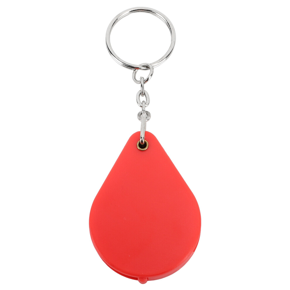 Portable Keychain Magnifier 10X Red