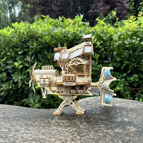 Spaceship Steampunk Mechanical Puzzle  Kit, Three-Dimensional Puzzle DIY Assembly 2