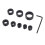 8 Pcs Drill Bit Depth Stop Collar Set 3mm-16mm Carbon Steel 1
