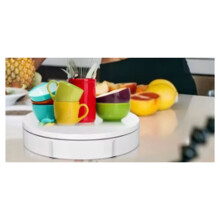 Electric Rotating Display Stand with Remote, 360 Adjustable Speed & Angle for Live Sales/Photography Turntable US Plug