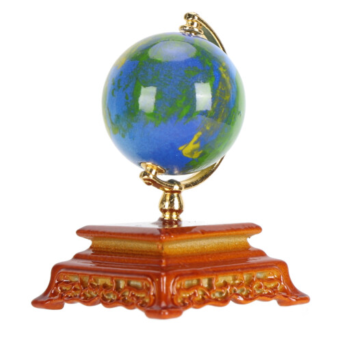 Globe terrestre miniature à l'échelle 1:12 - Plastique, 2,7  4 cm 1