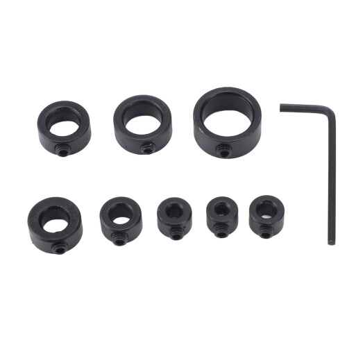 8 Pcs Drill Bit Depth Stop Collar Set 3mm-16mm Carbon Steel 2