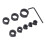 8 Pcs Drill Bit Depth Stop Collar Set 3mm-16mm Carbon Steel 13